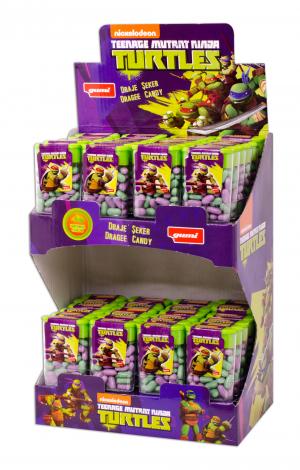 Gumi Ninja Turtles Stand - Fruit Flavoured Dragee Candy