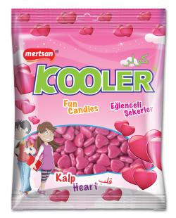 Kooler Heart Shape Cherry, Blackberry Flavoured Pressed Candy